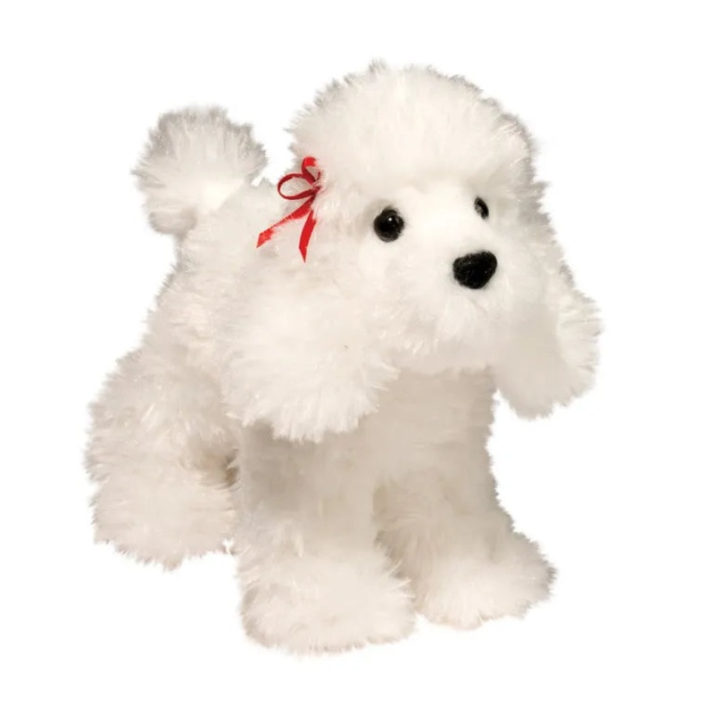 Douglas Gina White Poodle Plush Puppy