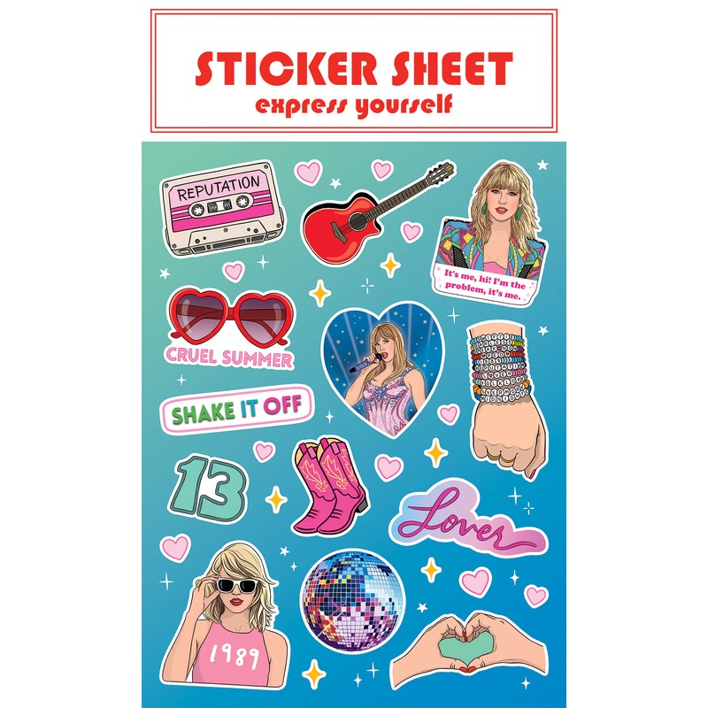 Taylor Swift Swiftie Sticker Sheet