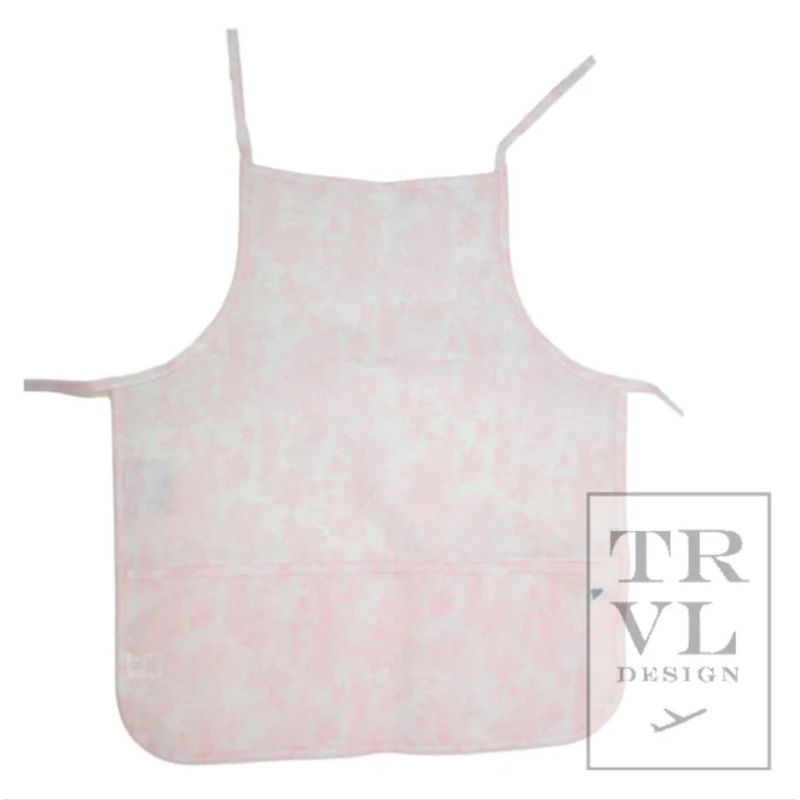 TRVL Apron - Pink Bunny Toile