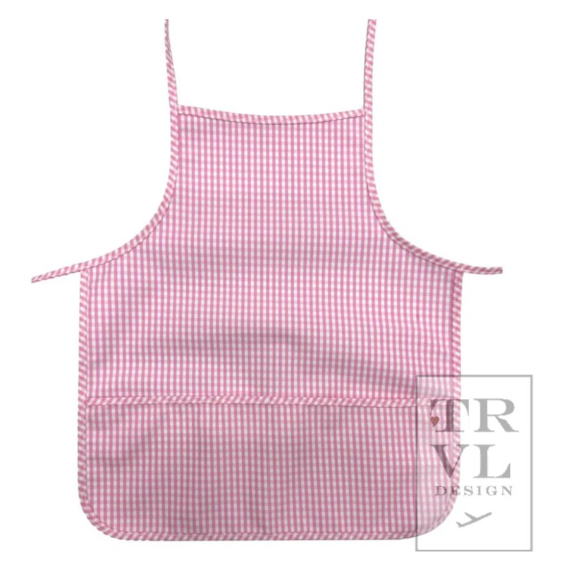 TRVL Apron - Pink Gingham