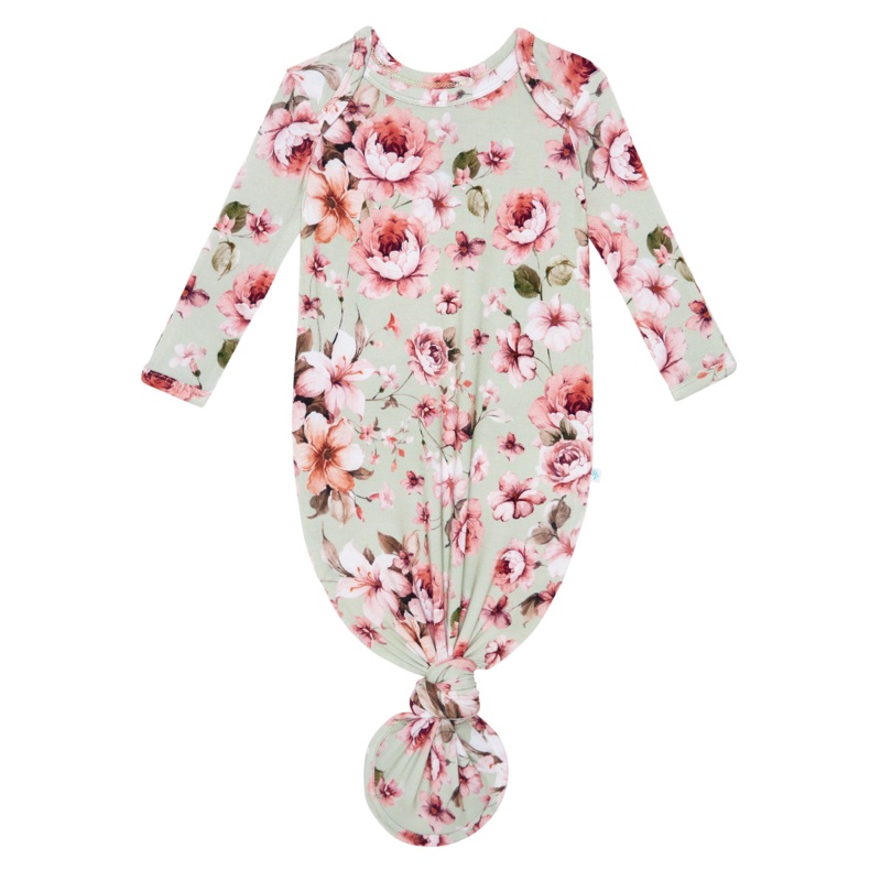0/3M Posh Peanut Basic Knotted Gown - Millicent
