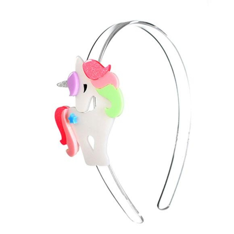 Acrylic Headband - Pastel Unicorn
