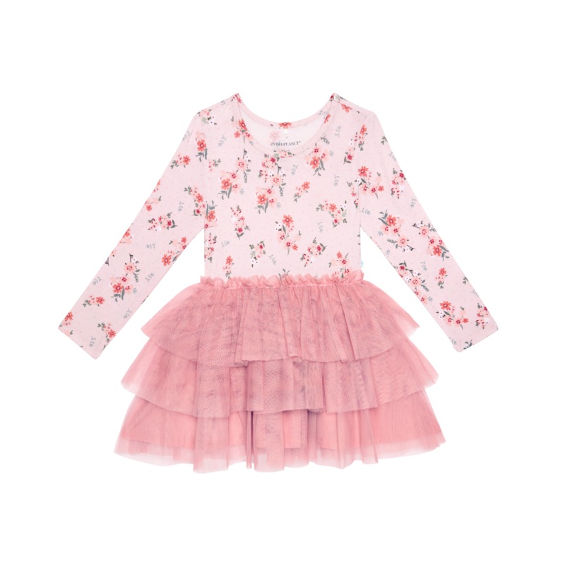 Posh Peanut Long Sleeved Tulle Dress - London