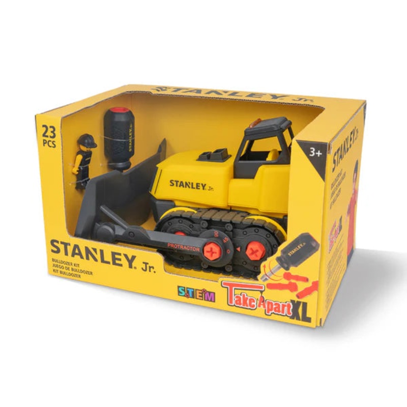 Red Toolbox Stanley Jr. Take Apart XL - Bulldozer