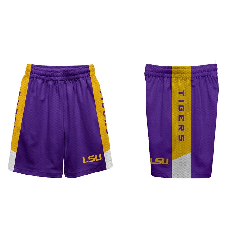 Vive La Fete LSU Tigers Purple/Gold Athletic Shorts