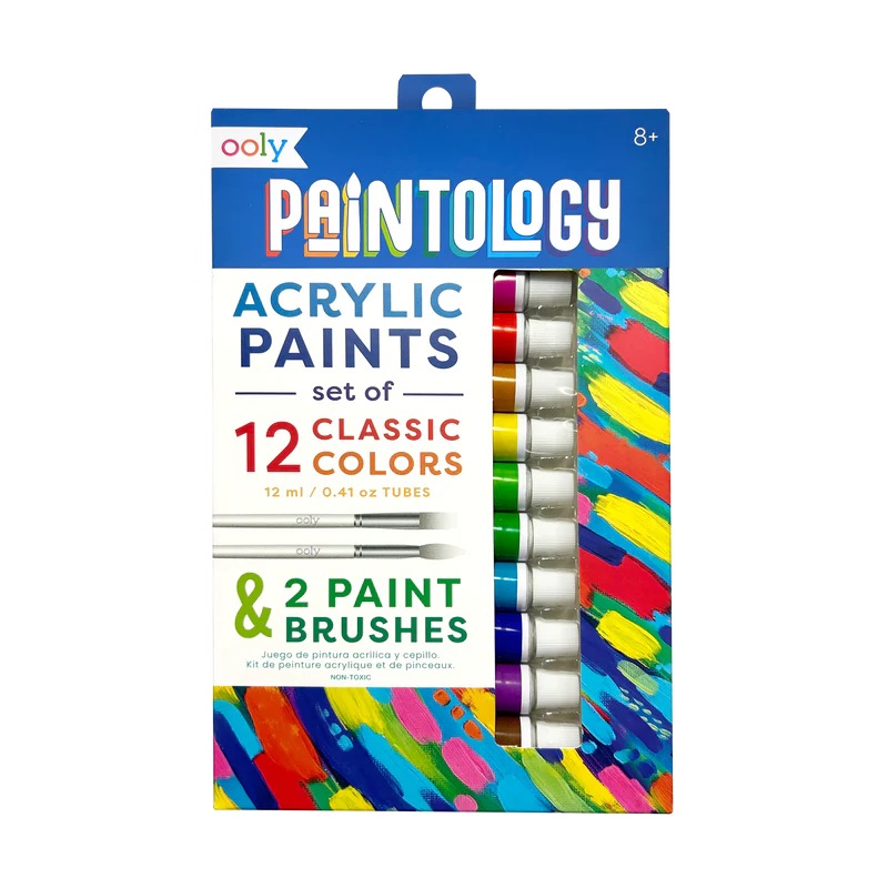 Acrylic Paint and Brush Set