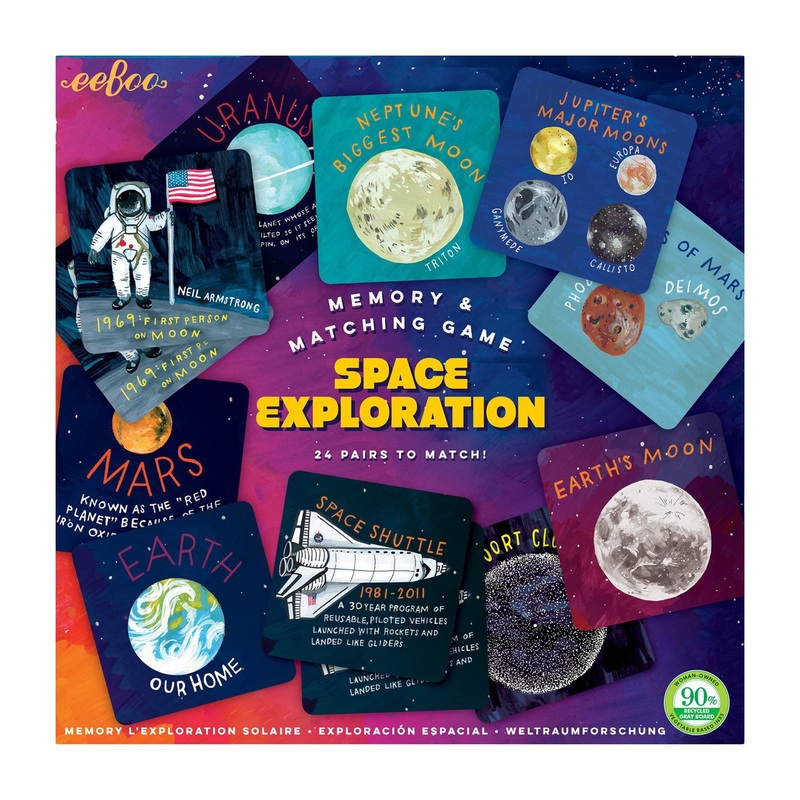 Eeboo Space Exploration Memory & Matching Game