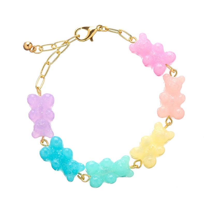Lil Bear Thang Bracelet - Pastel Glitter