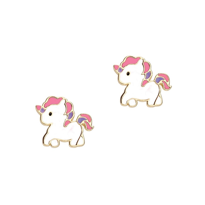 Magical Unicorn Cutie Enamel Stud Earrings