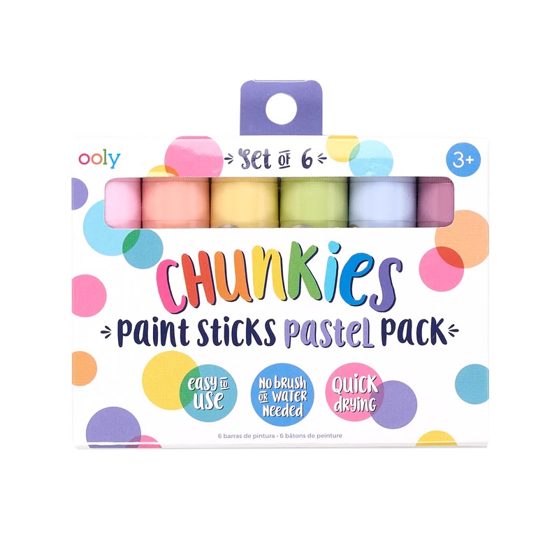 Ooly 6Pc Chunkies Paint Sticks - Pastel
