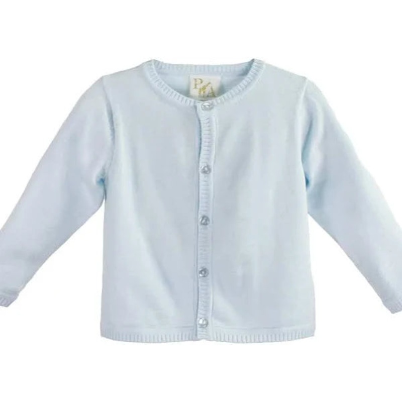 Petit Ami Classics Scalloped Sweater Light Blue