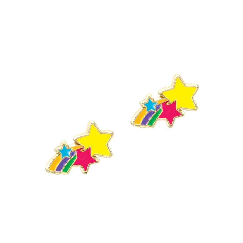 Shooting Stars Cutie Enamel Stud Earrings