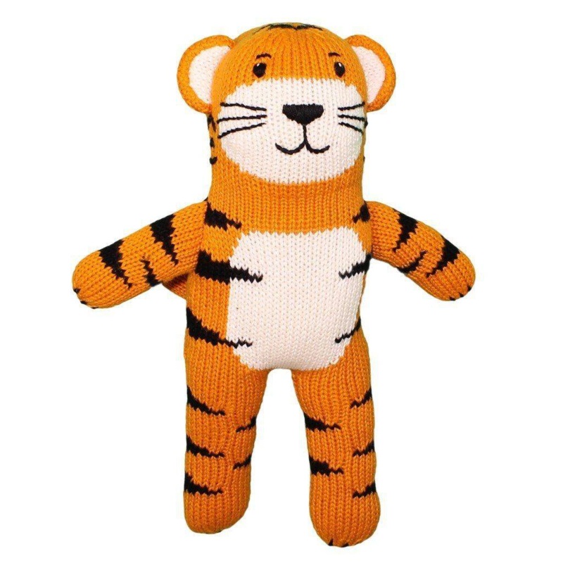 Zubels 7 Tiger Plush Rattle
