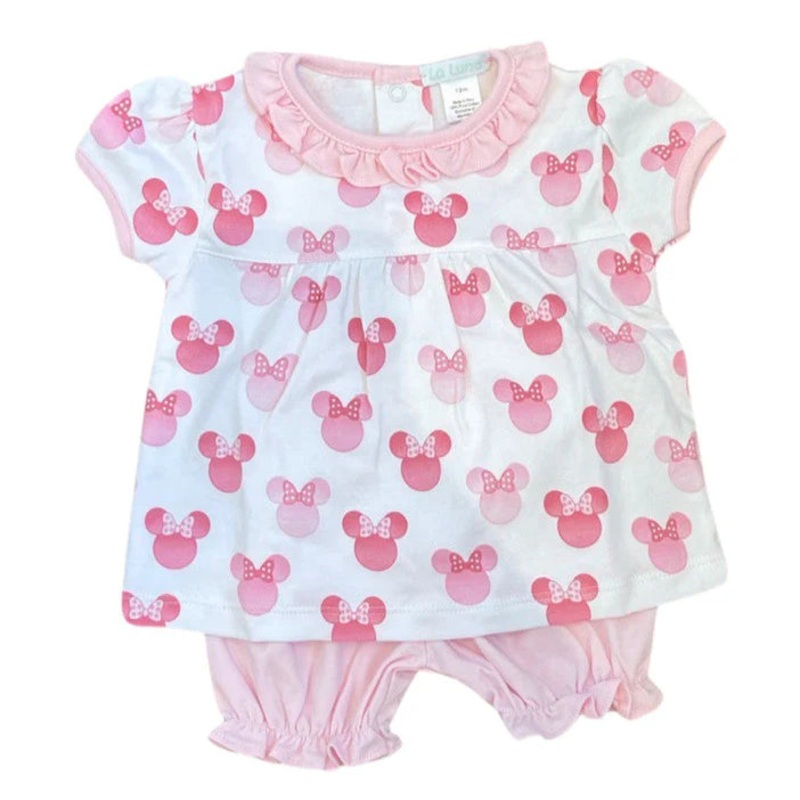 La Luna Pima Mickey Mouse Bloomer Set