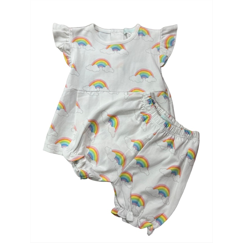 La Luna Pima Rainbow Bloomer Set