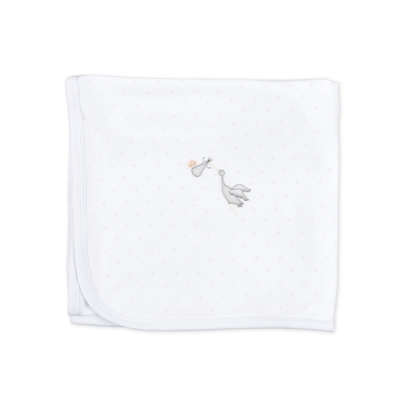 Magnolia Baby Worth the Wait Stork Receiving Blanket