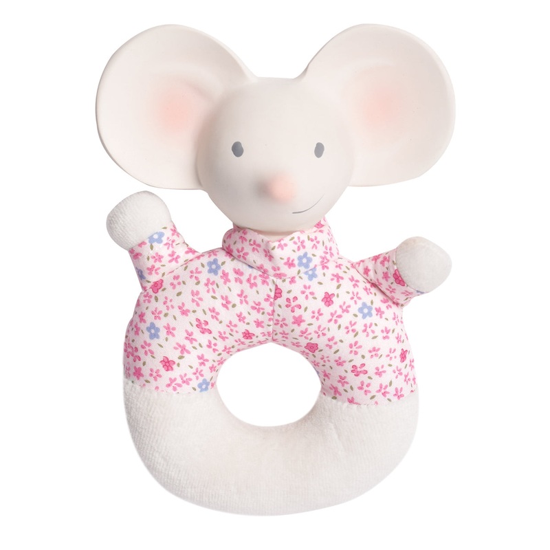Meiya the Mouse Soft Rattle and Teether