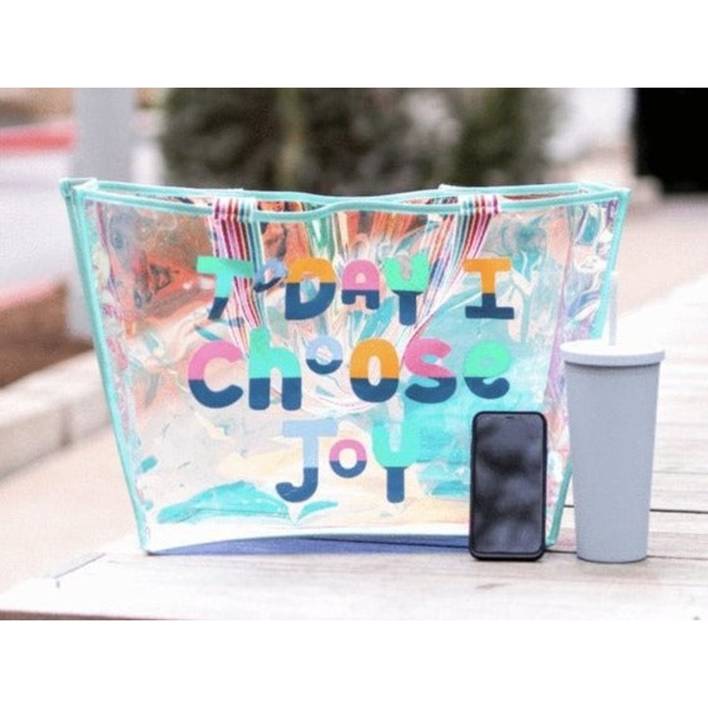Today I Choose Joy Iridescent Tote