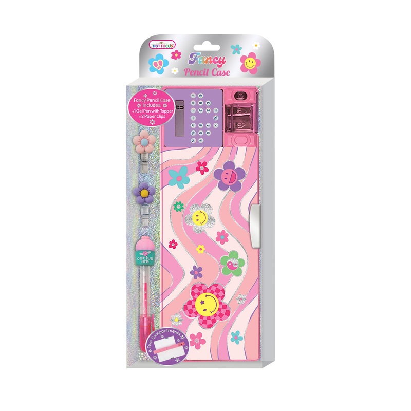 Fancy Pencil Case - Groovy Flower