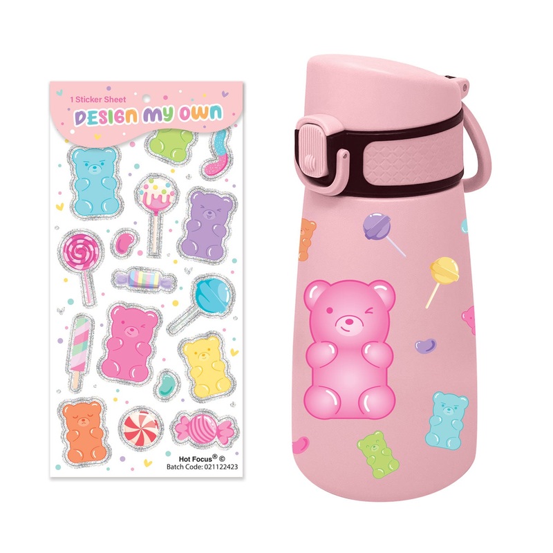 Hot Focus Cutie Stainless Steel Water Bottle Gummy Bear