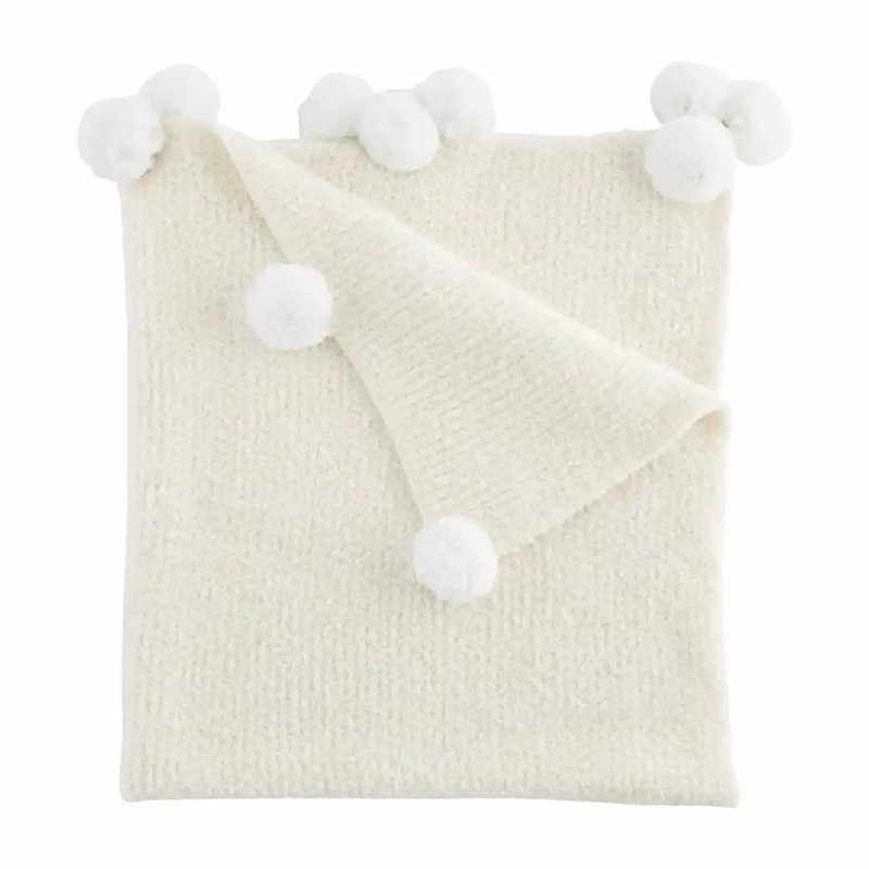 Ivory Chenille Baby Blanket