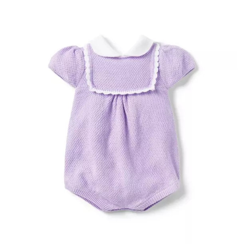 Janie + Jack Purple Collared Bubble