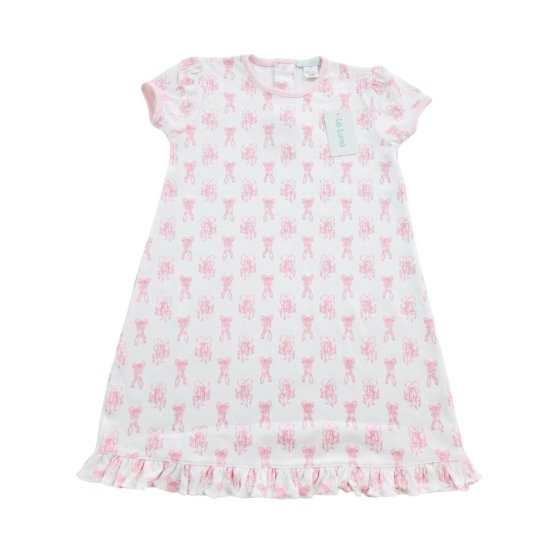 La Luna Long Sleeved Ballet Print Pima Nightgown
