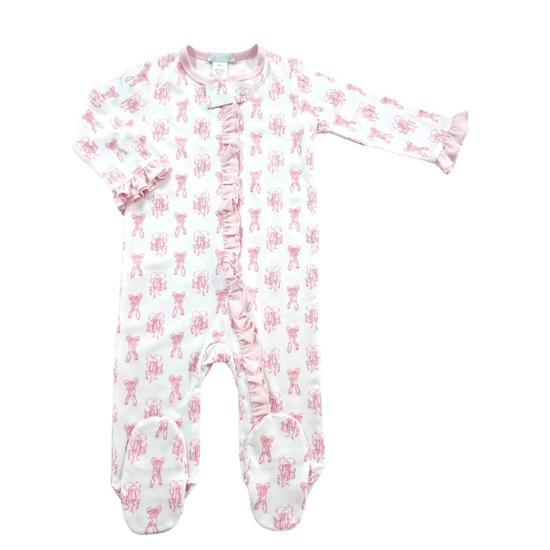 La Luna Pima Ruffled Ballet Footie