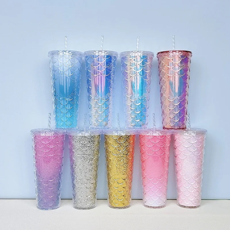 Mermaid Scales Patterned Tumblers