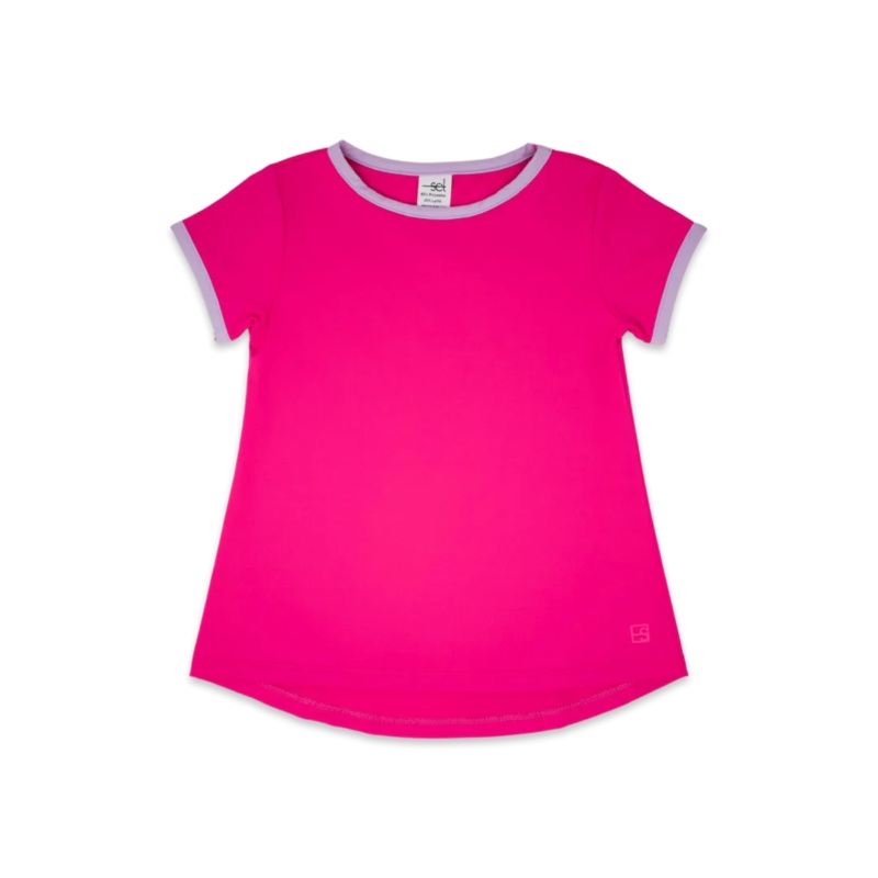 Set Athleisure Bridget Basic Tee - Power Pink, Petal Purple