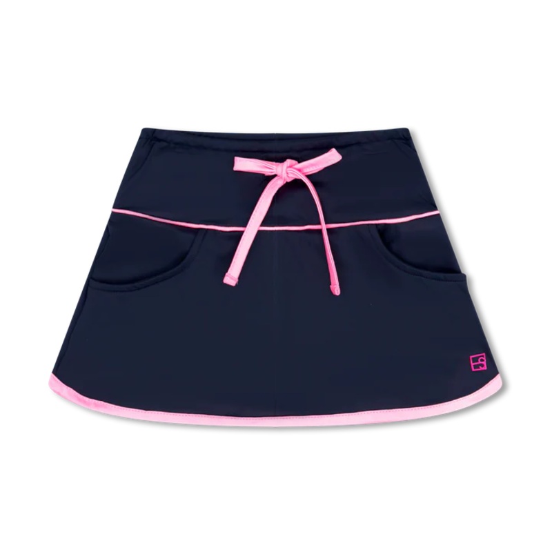 Set Athleisure Tiffany Skort - Nantucket Navy, Flamingo Pink