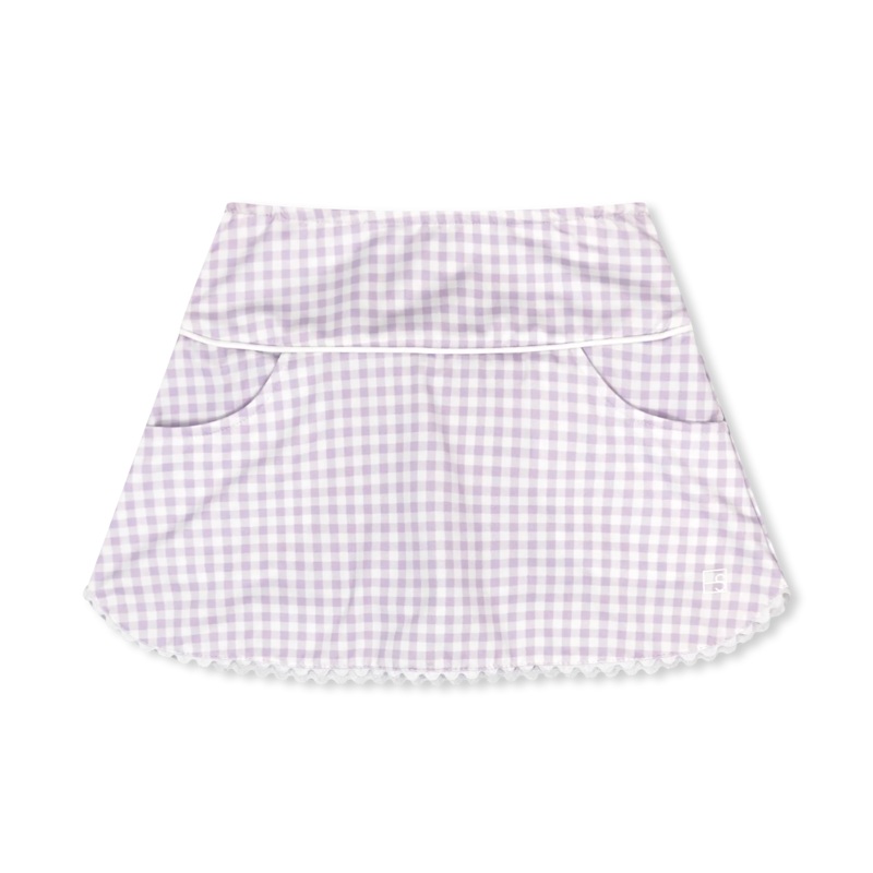 Set Athleisure Tiffany Skort - Petal Purple Gingham