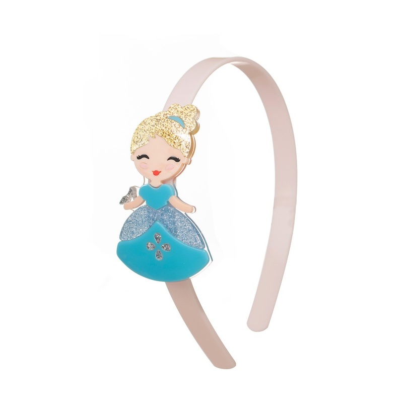 Acrylic Headband - Princess with Blue Dress
