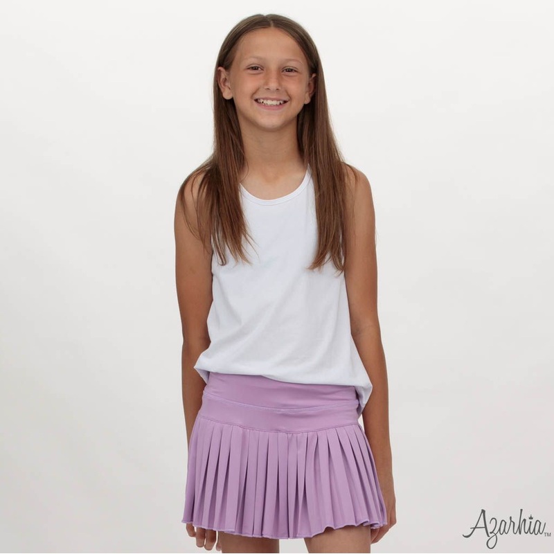 Azarhia Mini Pleated Skort - Lavender