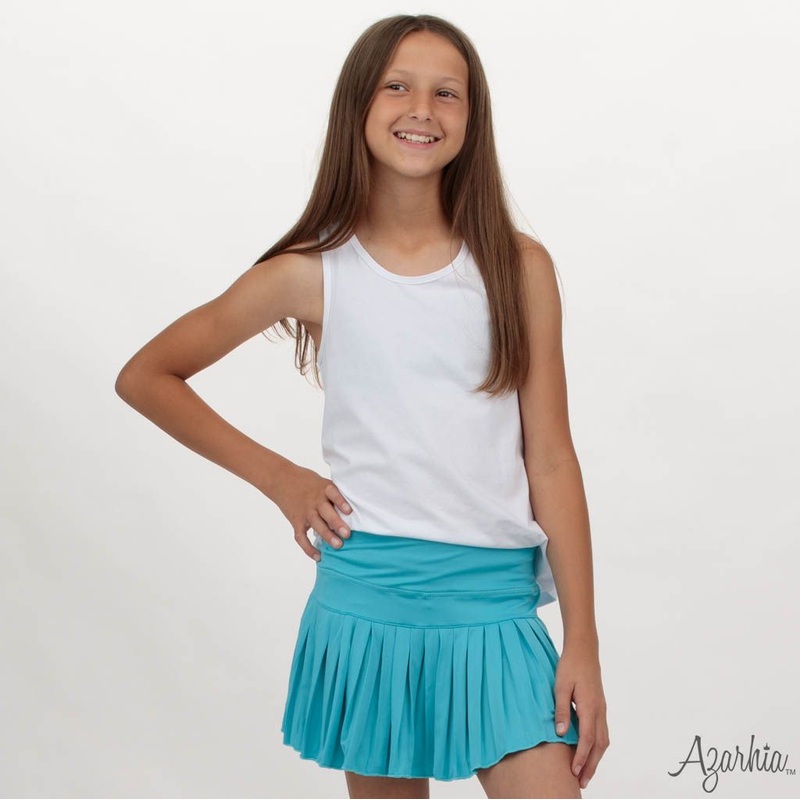 Azarhia Mini Pleated Skort - Turquoise