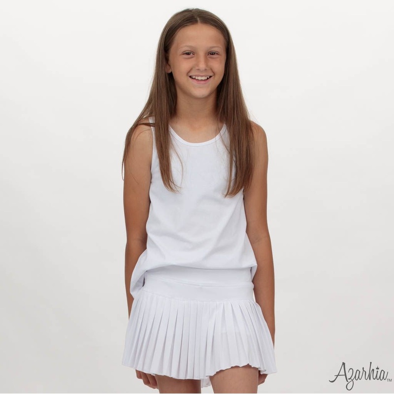 Azarhia Mini Pleated Skort - White