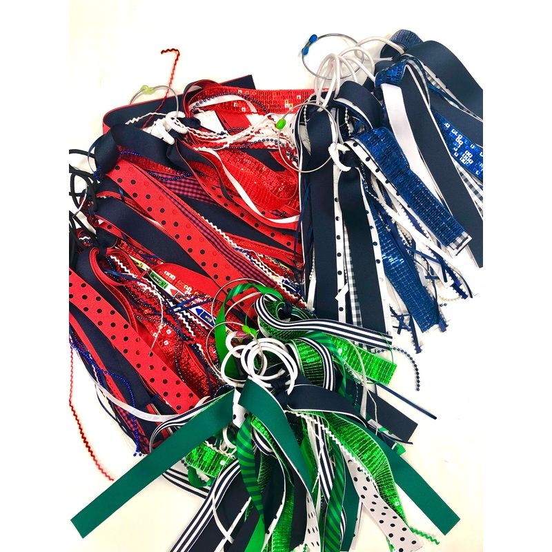 Back to School Ribbon Strip Pony Tail Streamer
