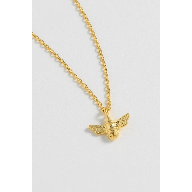 Estella Bartlett Gold-Plated Bee Positive Necklace