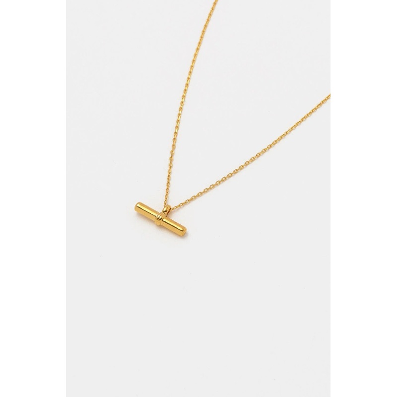 Estella Bartlett Gold-Plated T-Bar Charm Necklace