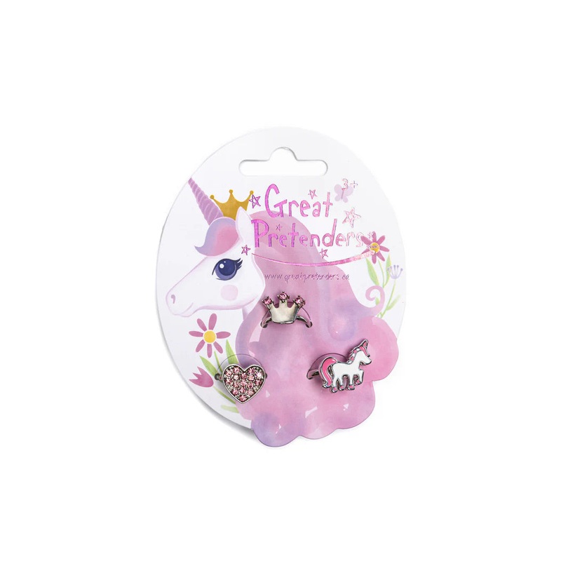 Great Pretenders Princess 3Pc Ring Set