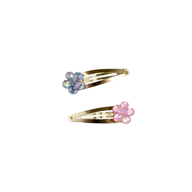 Great Pretenders Shimmer Flower 2Pc Hairclips