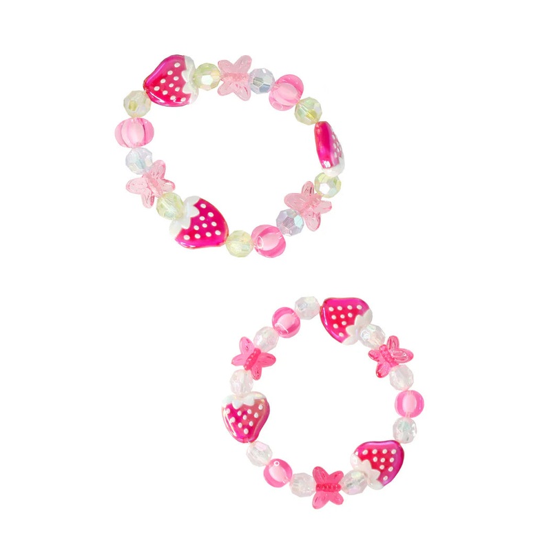Great Pretenders Very Merry Strawberry 2Pc Bracelet Set