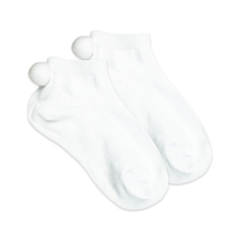 Jefferies Socks Smooth Toe Pom Pom Low Cut Socks