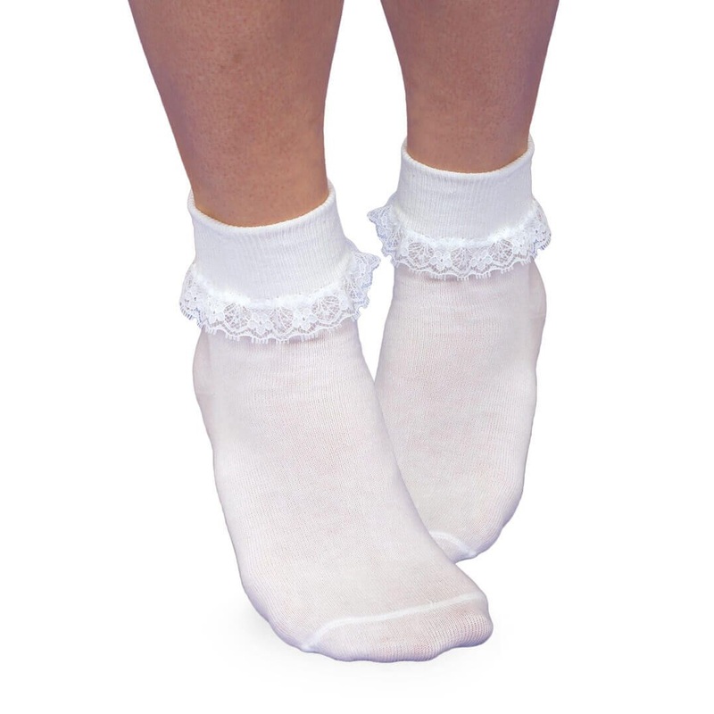 Jefferies Socks Smooth Toe Simplicity Lace Turn Cuff Socks