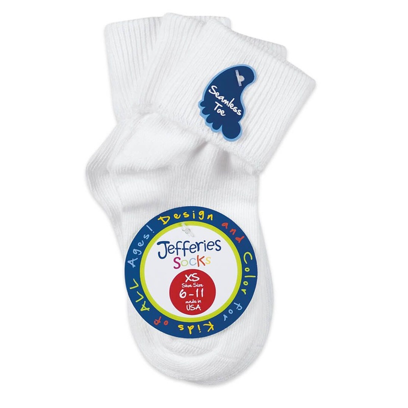 Jefferies Socks Smooth Toe Turn Cuff Socks 3 Pair Pack