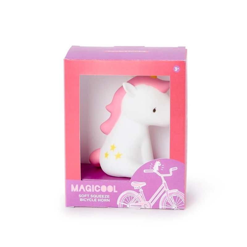 Unicorn Soft Squeezable  Bicycle Horn in Gift Box