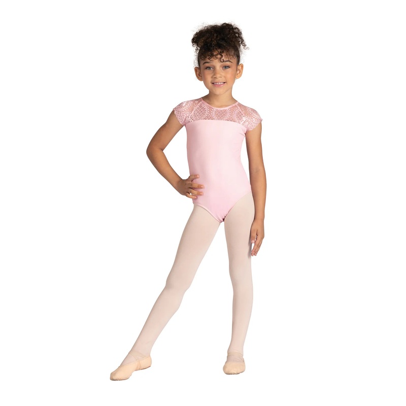 Audra Cap Sleeve Lace Leotard