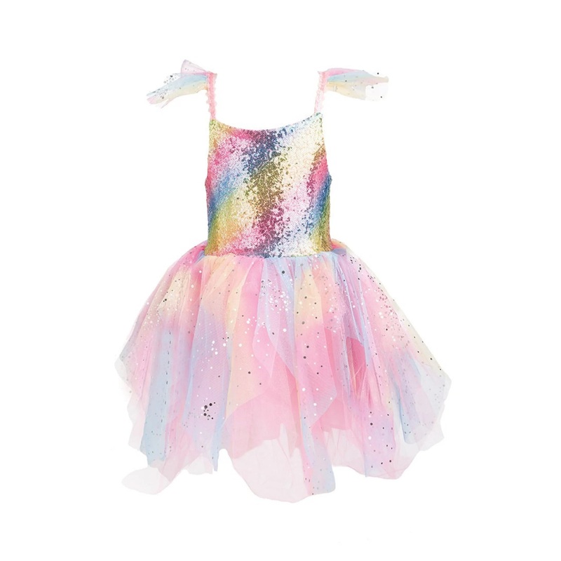 Great Pretenders Rainbow Fairy Dress & Wings Costume