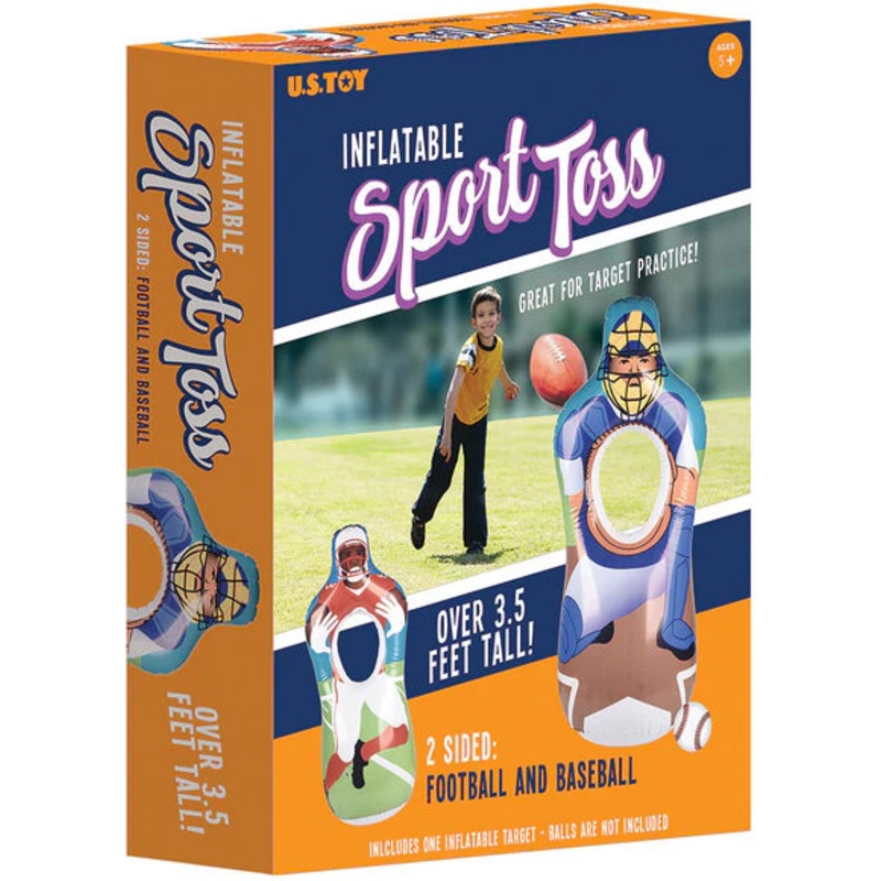 Inflatable Sport Toss Game - Football/Baseball