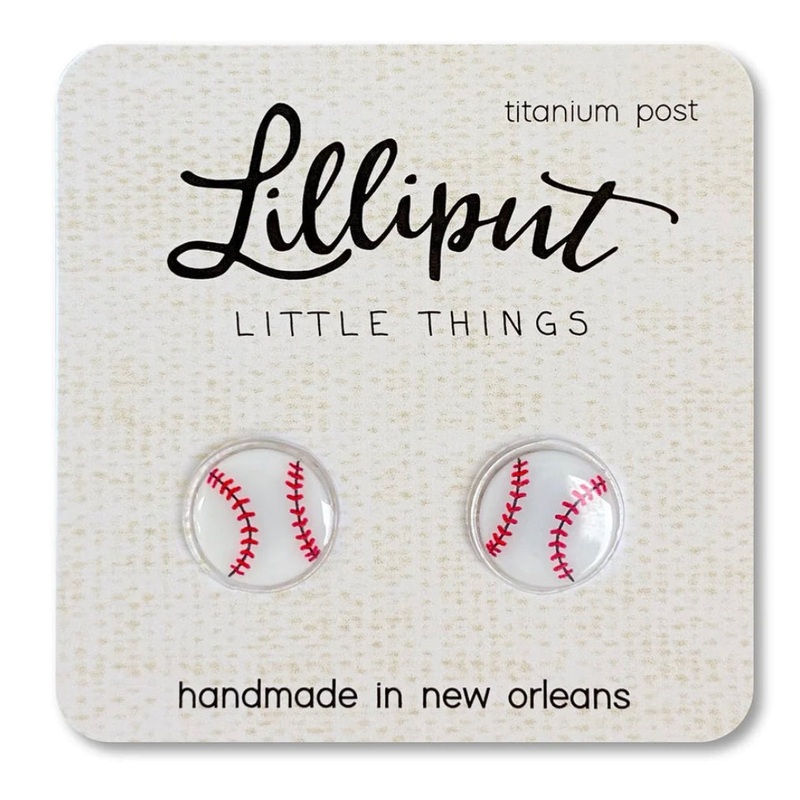 Lilliput Little Things Earrings - Baseball